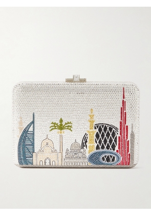 Judith Leiber Couture - Dubai Skyline Crystal-embellished Silver-tone Clutch - One size