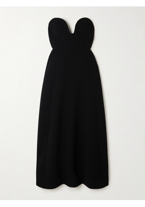 CARVEN - Strapless Twill Maxi Dress - Black - FR34,FR38