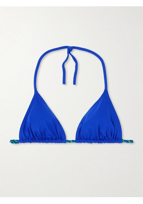 Eres - Toupie Twisted Triangle Bikini Top - Blue - FR38,FR40,FR42,FR44