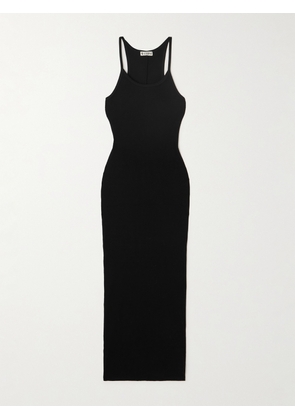 ÉTERNE - Ribbed Stretch-jersey Maxi Dress - Black - x small,small,medium,large,x large