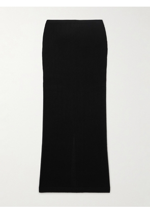 ÉTERNE - Emma Cashmere Maxi Skirt - Black - XS/S,M/L,L/XL