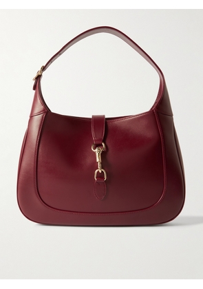 Gucci - Jackie Leather Shoulder Bag - Burgundy - One size