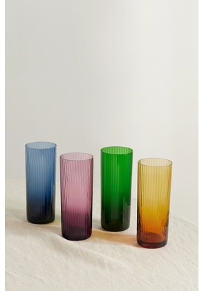 La DoubleJ - Set Of Four Murano Glass Tumblers - Yellow - One size