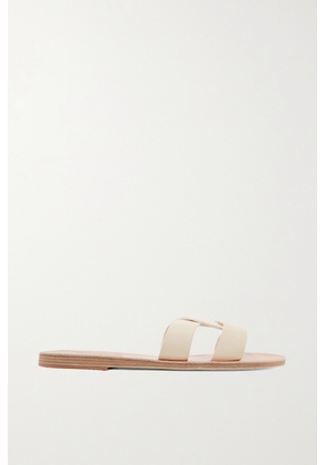 Ancient Greek Sandals - Desmos Cutout Leather Slides - Off-white - IT35,IT36,IT37,IT38,IT39,IT40,IT41,IT42