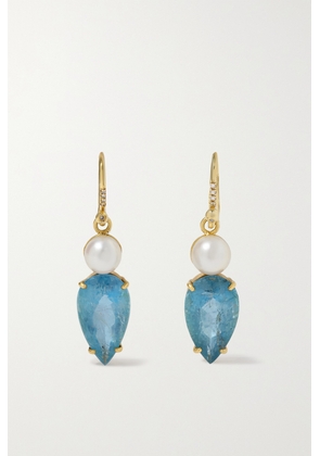 Irene Neuwirth - Gemmy Gem 18-karat Gold Multi-stone Earrings - Blue - One size