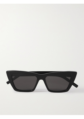 SAINT LAURENT Eyewear - Mica Cat-eye Acetate Sunglasses - Black - One size