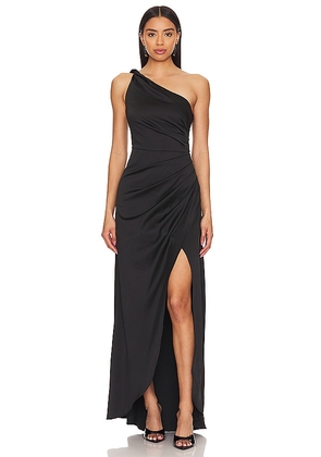 ELLIATT Biarritz Gown in Black. Size XS, XXS.