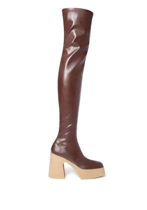 Stella McCartney Skyla above-knee boots - Brown
