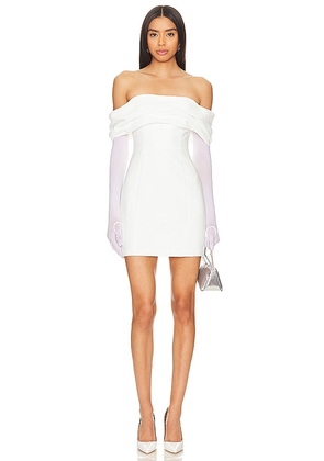 Amanda Uprichard x REVOLVE Jania Dress in White. Size S, XS.