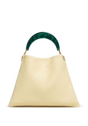 Marni small Venice leather tote bag - Yellow