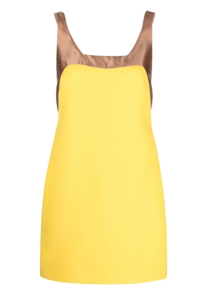 Valentino Garavani colour-block sleeveless minidress - Yellow