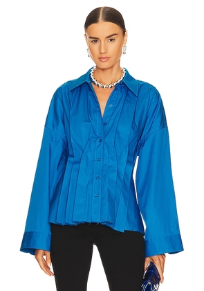 L'Academie Violetta Top in Royal. Size XS.