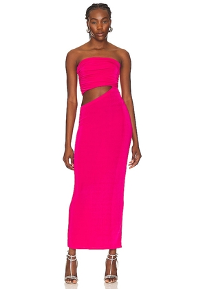 NBD Arielle Maxi Dress in Fuchsia. Size S, XL, XS, XXS.