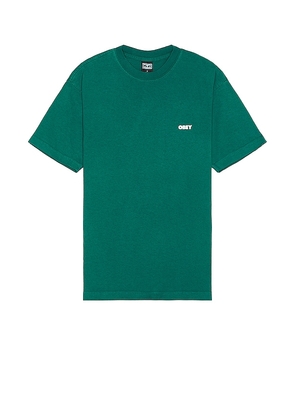 Obey Bold 3 Tee in Green. Size S.