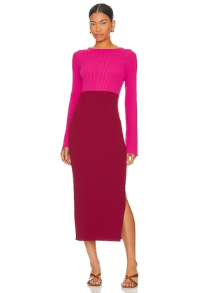 Line & Dot Frankie Dress in Pink. Size M, S, XS.
