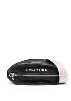 Bimba y Lola small Pelota leather crossbody bag - Black