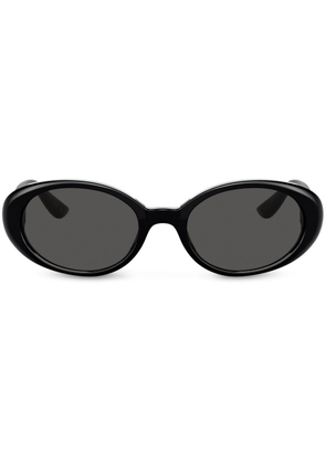 Dolce & Gabbana Eyewear Re-Edition DNA oval-frame sunglasses - Black