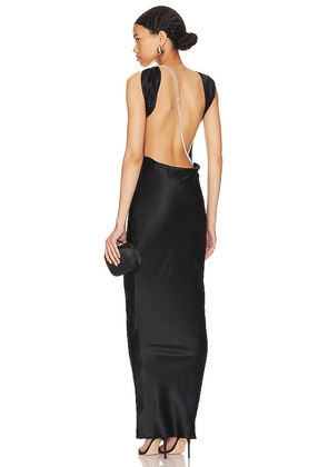 The Bar Pierre Gown in Black. Size 00, 4.