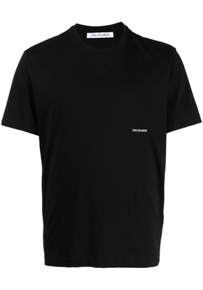 Trussardi logo-print cotton T-shirt - Black