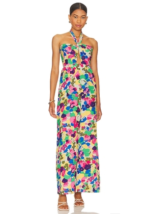 SWF Cross Front Maxi Dress in Pink. Size M, XS.