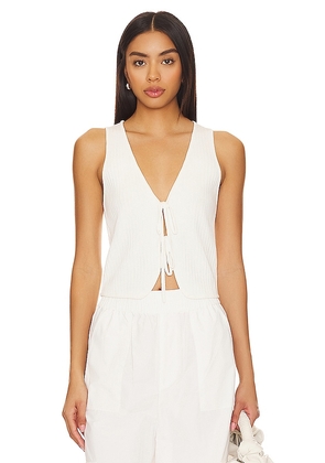 Show Me Your Mumu Time Out Tie Top in White. Size M.