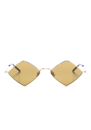 Saint Laurent Eyewear Lisa diamond-frame sunglasses - Gold