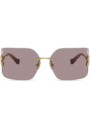 Miu Miu Eyewear Runway frameless sunglasses - Gold