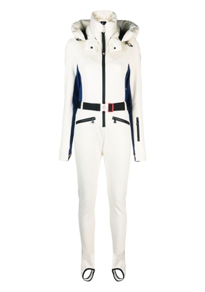 Moncler Grenoble Tuta detachable-hood perfomance jumpsuit - White