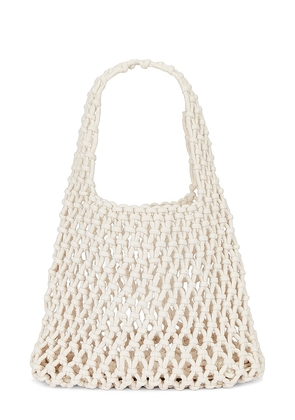 8 Other Reasons Woven Bag in White.