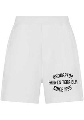 Dsquared2 logo-print track shorts - White