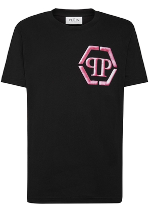 Philipp Plein Hexagon logo-print cotton T-shirt - Black