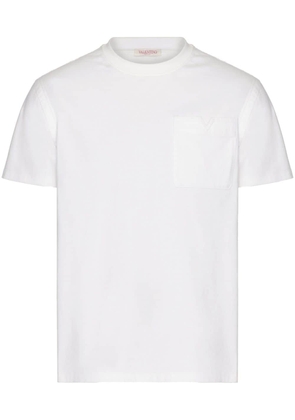 Valentino Garavani V-detail cotton T-shirt - White