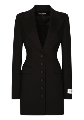 Dolce & Gabbana KIM DOLCE&GABBANA fitted peak-lapel blazer - Black