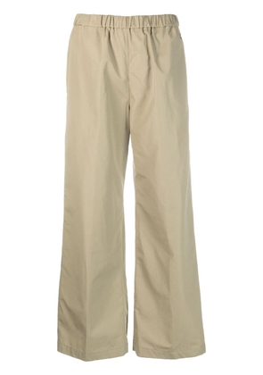 ASPESI elastic-waist wide-leg trousers - Green