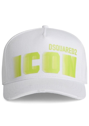 Dsquared2 logo-print baseball hat - White