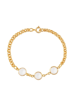 Susan Caplan Vintage 1990s crystal-embellished bracelet - Gold