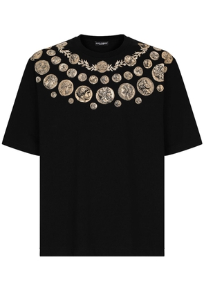 Dolce & Gabbana graphic-print short-sleeve T-shirt - Black