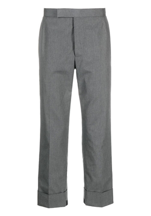 Thom Browne cropped straight-leg trousers - Grey