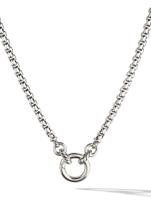 David Yurman sterling silver Smooth Amulet Vehicle Box Chain necklace