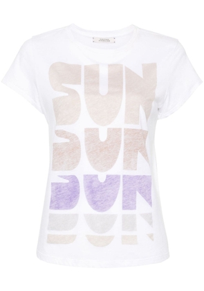 Dorothee Schumacher slogan-print cotton T-shirt - White