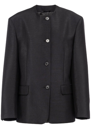 Prada single-breasted tailored coat - Black