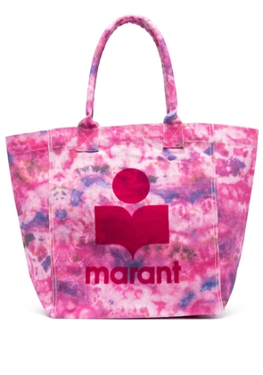 ISABEL MARANT Yenky logo-print tote bag - Pink