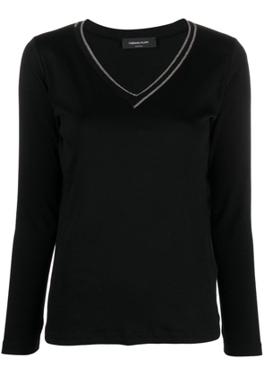 Fabiana Filippi chain-link detail sweatshirt - Black
