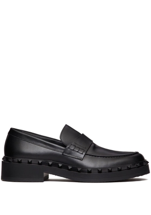 Valentino Garavani Rockstud leather loafers - Black