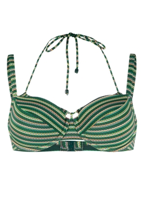 Marlies Dekkers Holi Vintage striped bikini top - Green