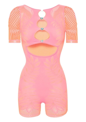 POSTER GIRL Dinero cut-out playsuit - Pink
