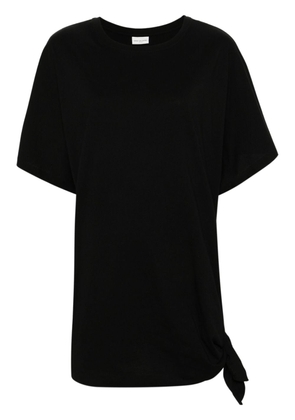 DRIES VAN NOTEN knot-detail cotton T-shirt - Black
