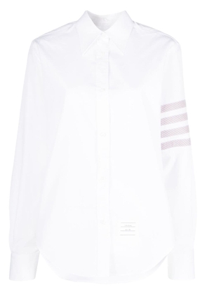 Thom Browne 4-Bar cotton-poplin shirt - White