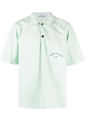 Stone Island Marina short-sleeve polo overshirt - Green