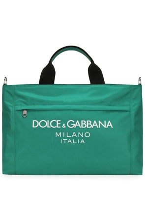 Dolce & Gabbana logo-detail shoulder bag - Green